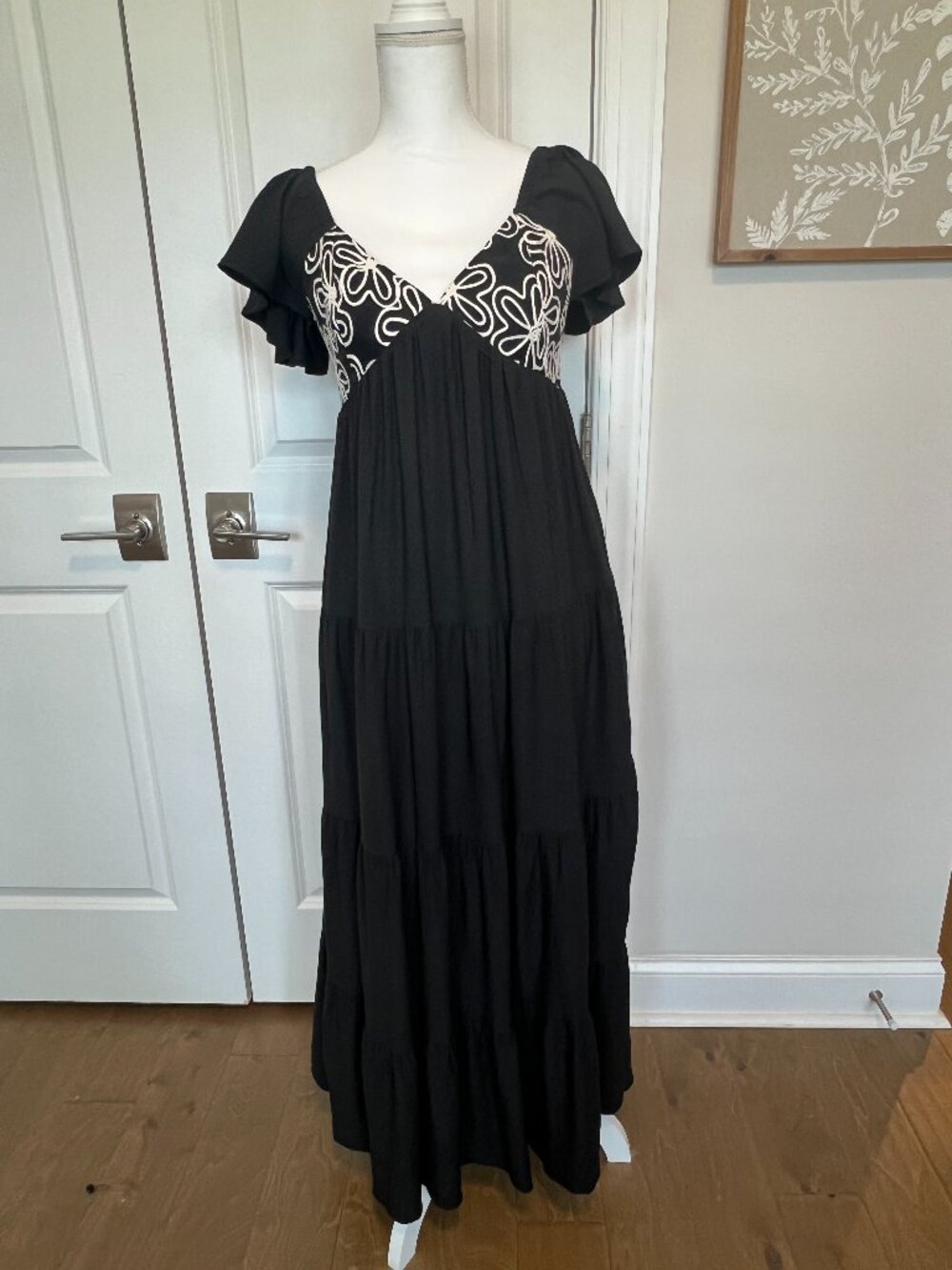 Black Tiered Maxi Dress